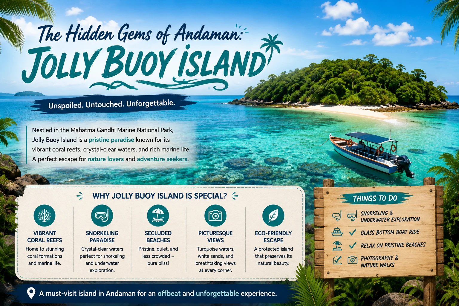 The Hidden Gems of Andaman: Jolly Buoy Island
